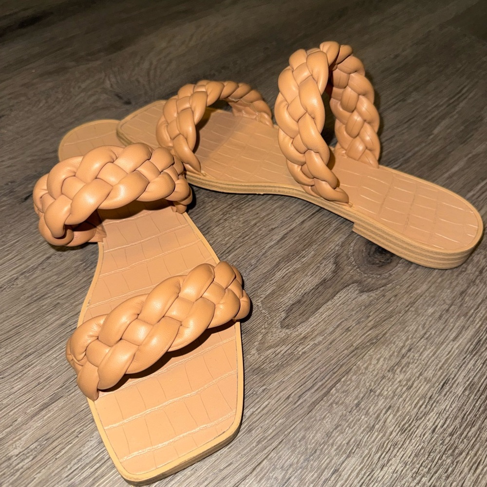 Braided Tan Women's Sandals